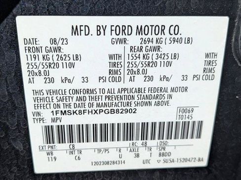 Used 2023 Ford Explorer Limited w/ Limited Technology Package AWD/4WD image 20