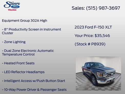 Used 2023 Ford F150 XLT w/ Equipment Group 302A High image 15
