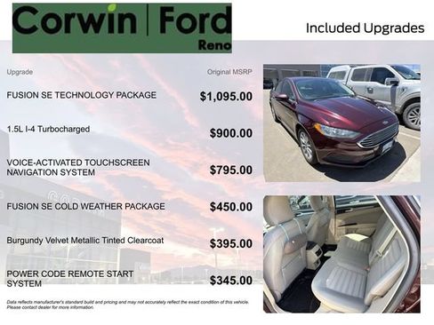 Used 2017 Ford Fusion SE w/ Fusion SE Technology Package FWD image 8