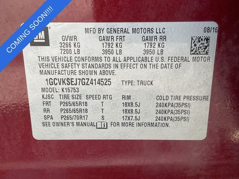 Used 2016 Chevrolet Silverado 1500 LTZ Z71 w/ LTZ Plus Package AWD/4WD image 34