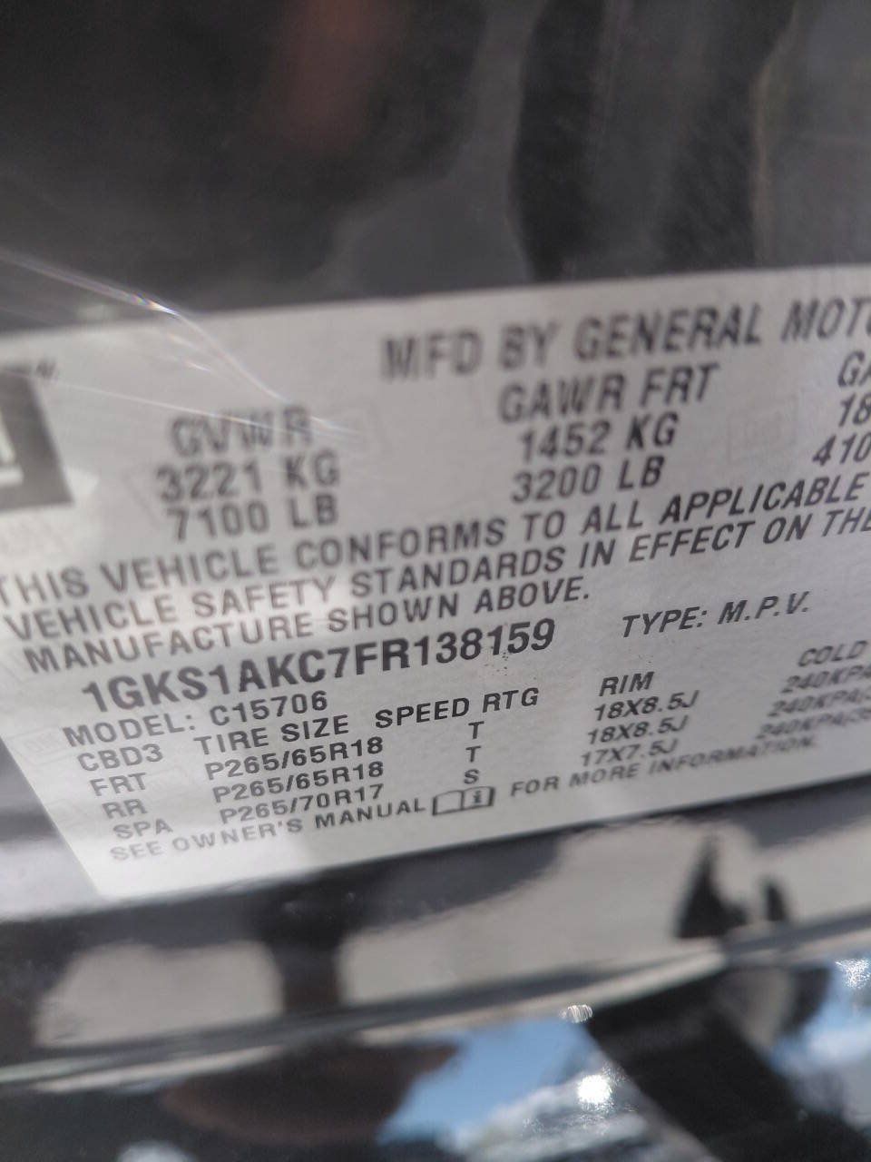Used 2015 GMC Yukon SLE RWD image 11