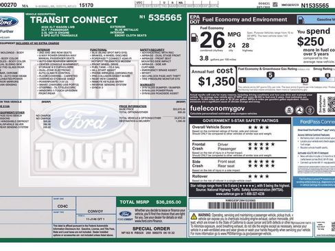 Certified 2022 Ford Transit Connect XLT FWD image 34