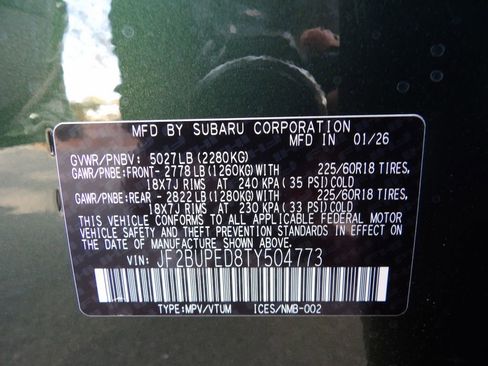 New 2026 Subaru Outback Touring AWD/4WD image 31