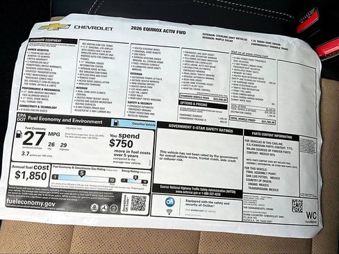 New 2026 Chevrolet Equinox ACTIV w/ Convenience Package III FWD image 14