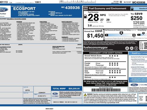 Used 2021 Ford EcoSport SE image 12