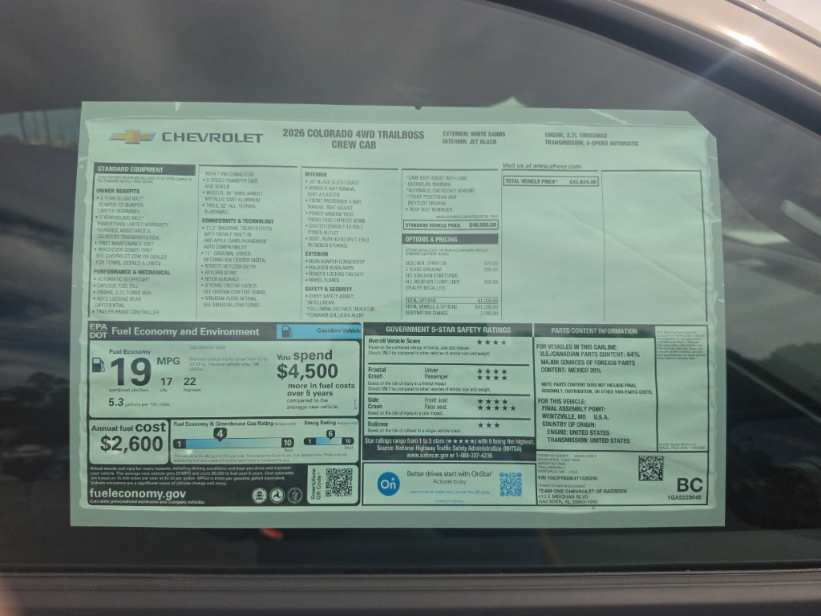 New 2026 Chevrolet Colorado Trail Boss AWD/4WD image 12
