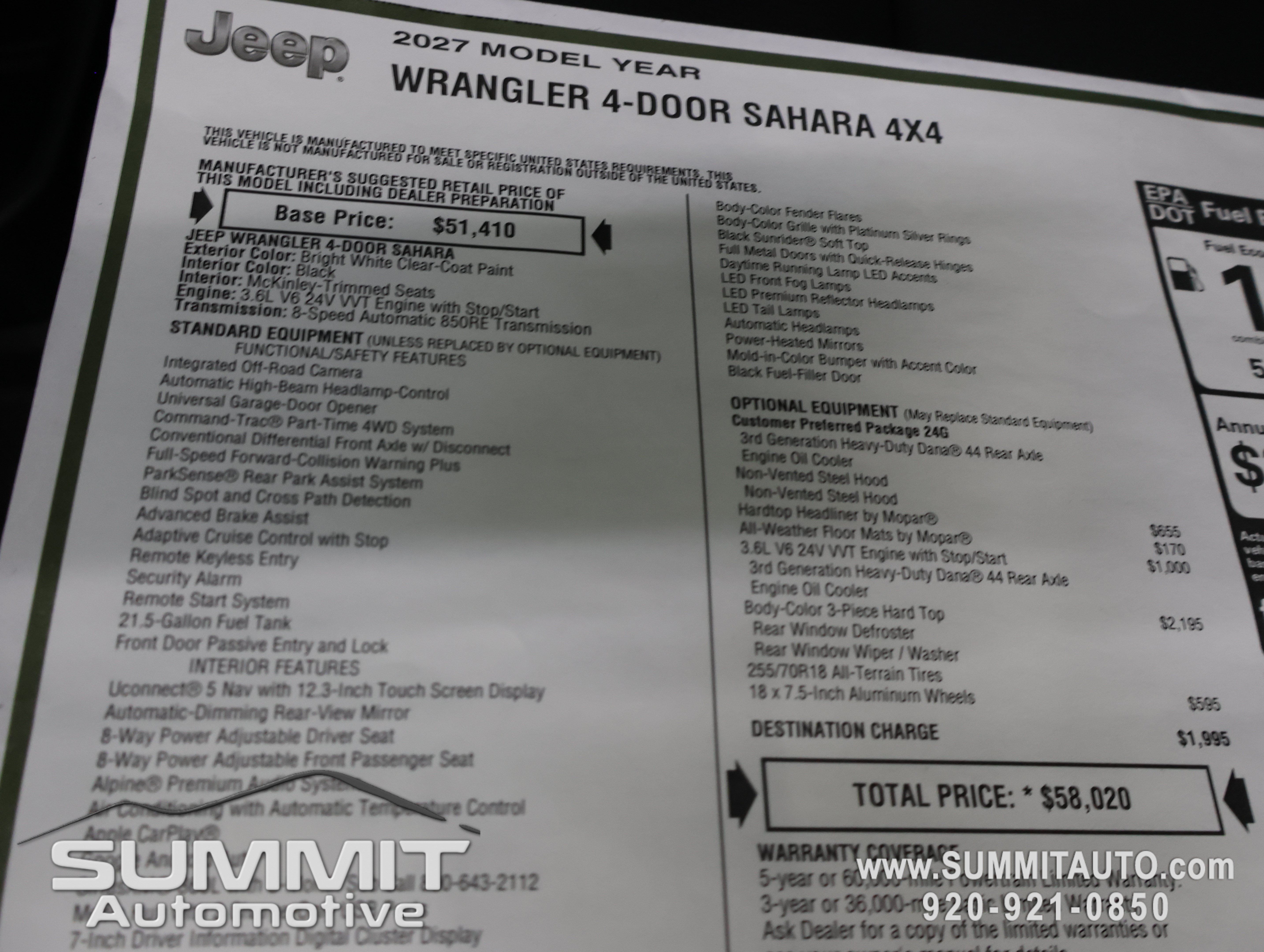 New 2027 Jeep Wrangler Unlimited Sahara AWD/4WD image 38