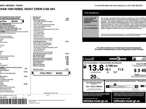 Used 2021 RAM 1500 Rebel w/ Leather & Sound Group image 9