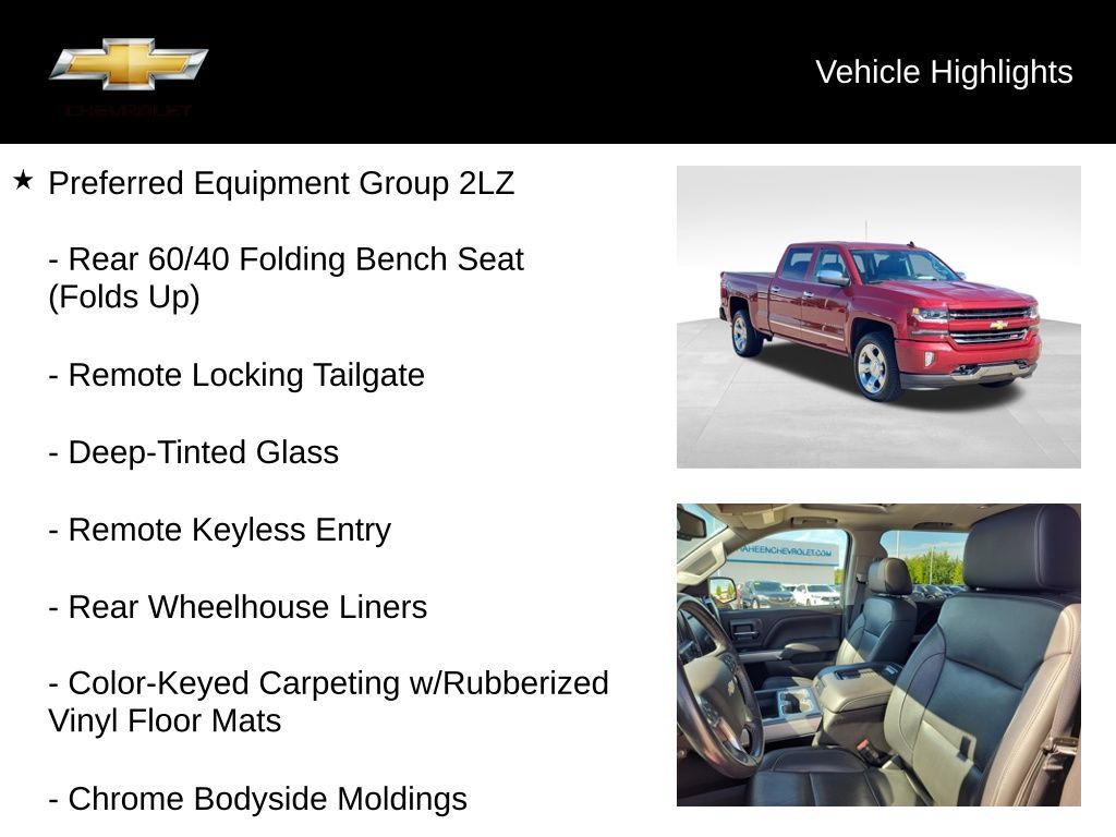 Used 2018 Chevrolet Silverado 1500 LTZ Z71 w/ LTZ Plus Package AWD/4WD image 20