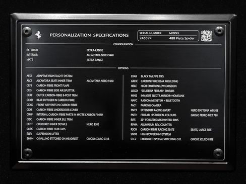 Certified 2019 Ferrari 488 Pista Spider RWD image 18