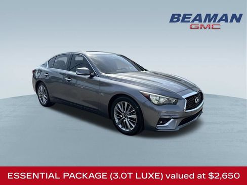 Used 2018 INFINITI Q50 Luxe w/ Essential Package (3.0T Luxe) RWD image 1
