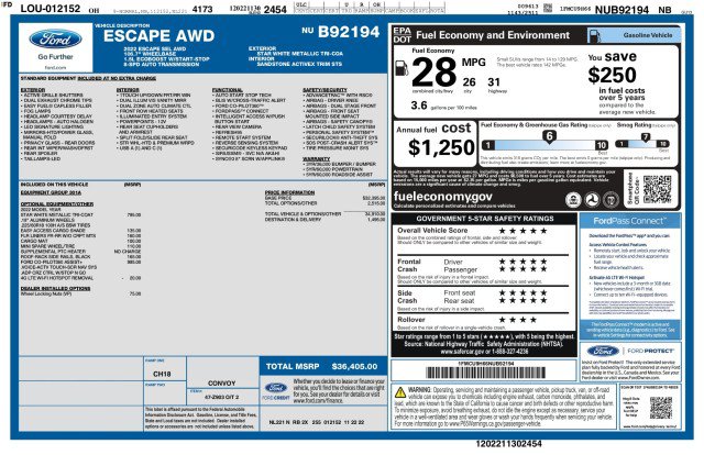 Used 2022 Ford Escape SEL AWD/4WD image 3