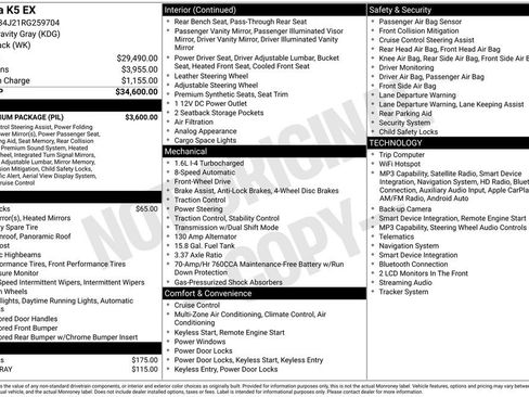Certified 2024 Kia K5 EX w/ EX Premium Package FWD image 27