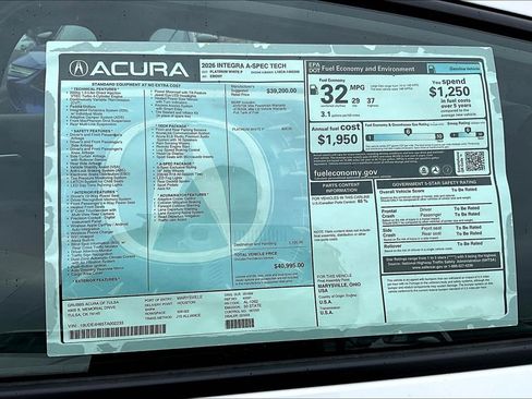 New 2026 Acura Integra A-Spec FWD image 29