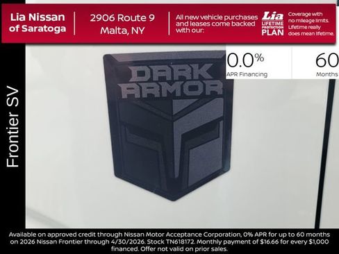 New 2026 Nissan Frontier SV w/ SV Convenience Package image 13