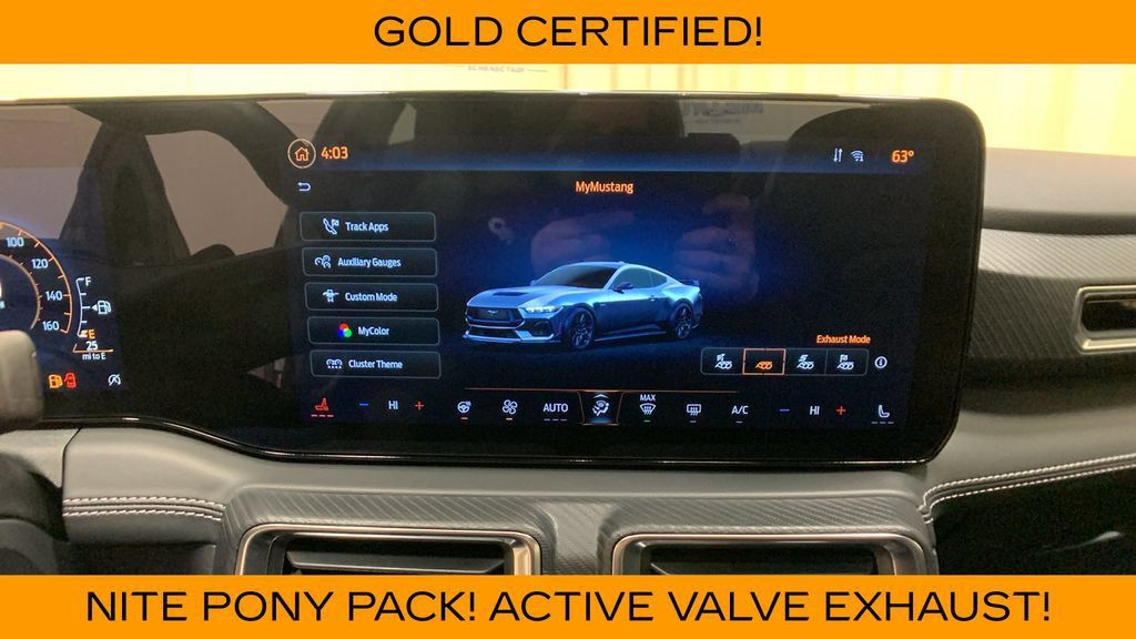 Certified 2025 Ford Mustang GT Premium w/ Mustang Nite Pony Package RWD image 29