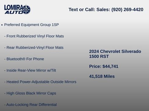 Used 2024 Chevrolet Silverado 1500 RST w/ Z71 Off-Road Package AWD/4WD image 7