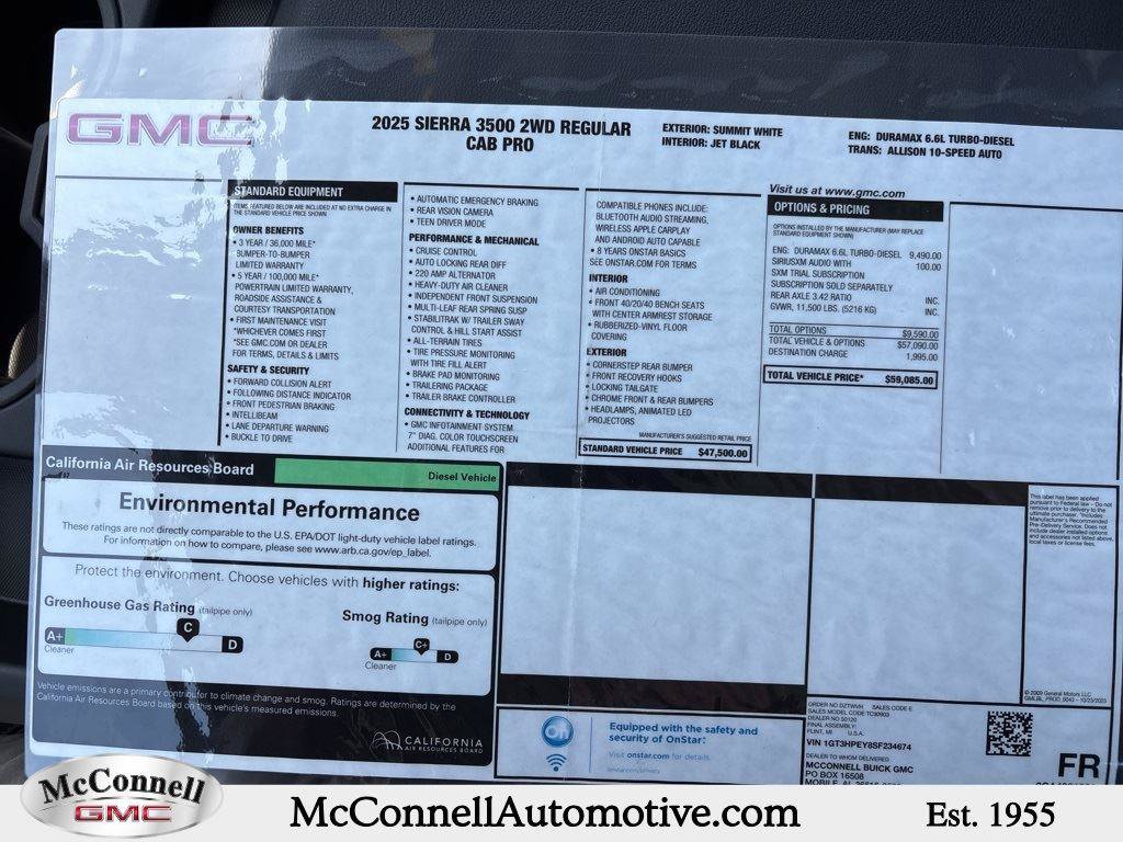 New 2025 GMC Sierra 3500 Pro RWD image 31