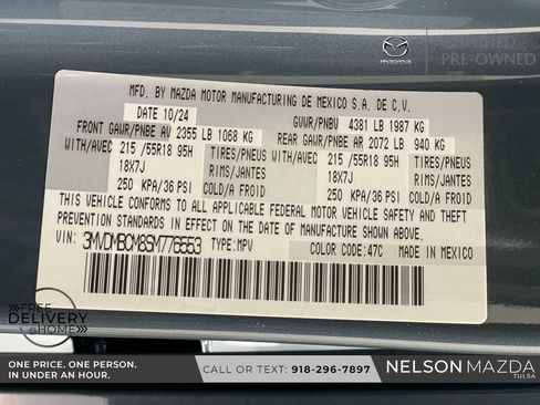 Certified 2025 MAZDA CX-30 AWD 2.5 S w/ Preferred Package image 53