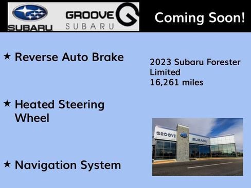 Used 2023 Subaru Forester Limited w/ Popular Package #2 AWD/4WD image 2