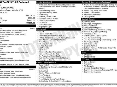 New 2025 MAZDA CX-5 AWD 2.5 S w/ Preferred Package image 11