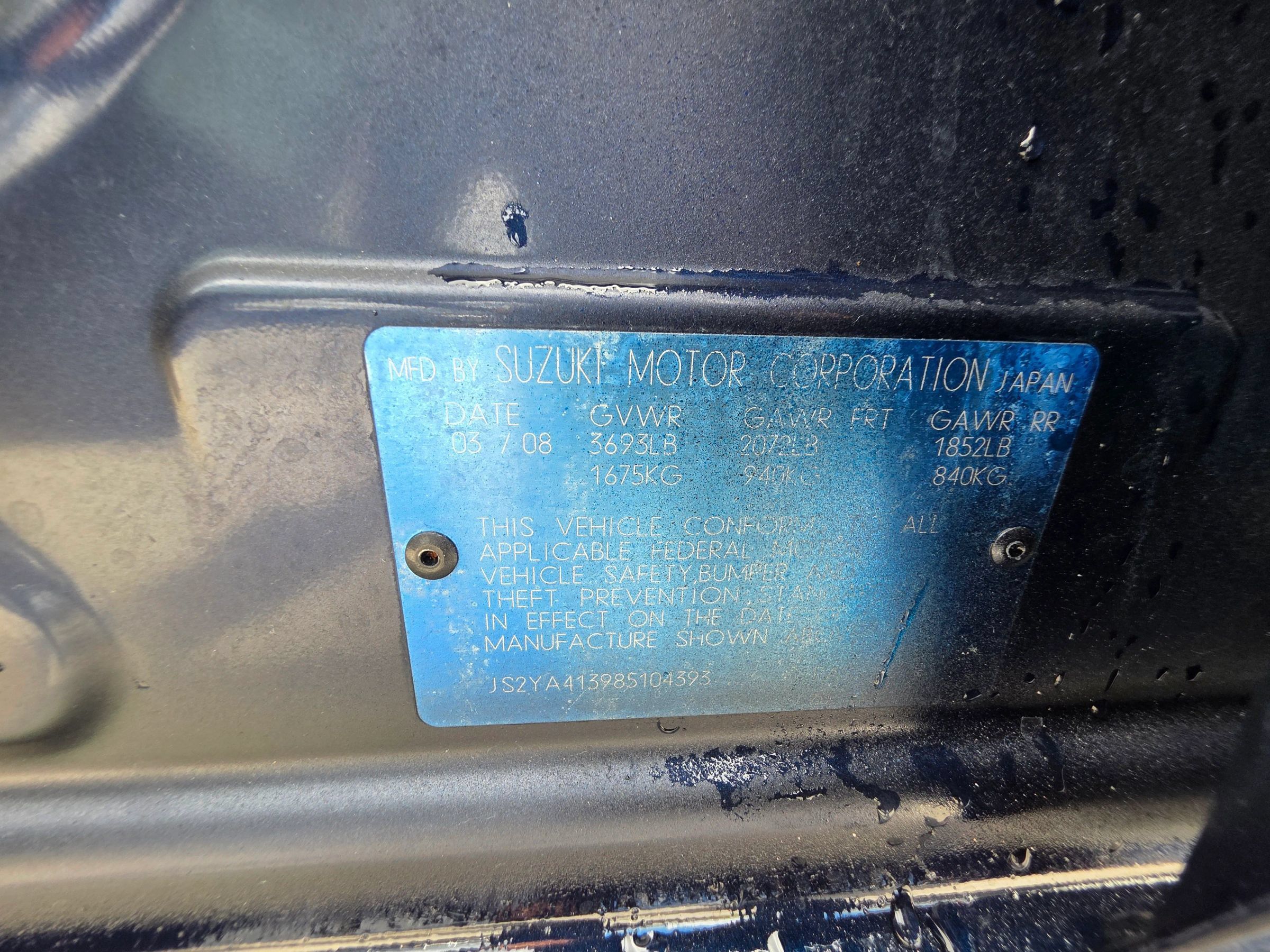 Used 2008 Suzuki SX4 Hatchback FWD image 24