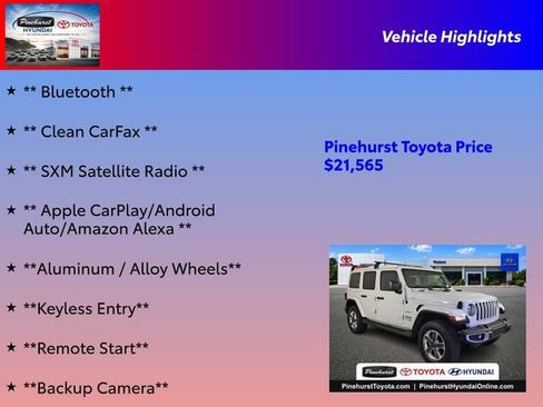 Used 2021 Jeep Wrangler Unlimited Sahara AWD/4WD image 16