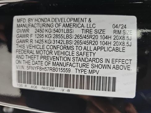 Certified 2024 Honda Passport EX-L image 51