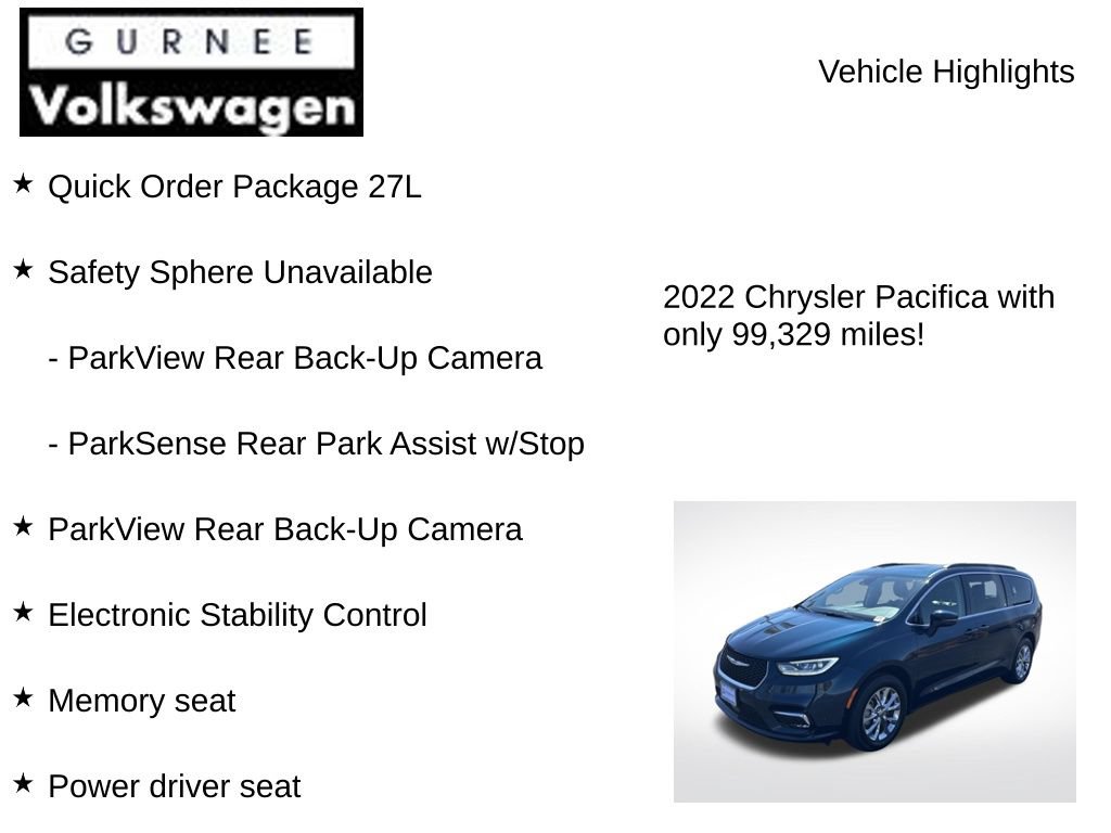 Used 2022 Chrysler Pacifica Touring-L AWD/4WD image 7