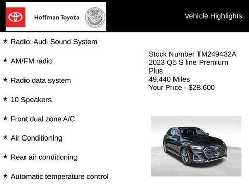 Used 2023 Audi Q5 2.0T Premium Plus w/ Premium Plus Package AWD/4WD image 20