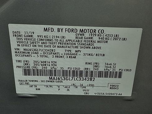 Certified 2020 Ford EcoSport SE image 26