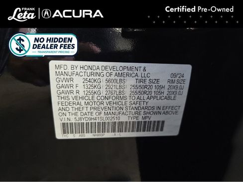 Used 2025 Acura MDX FWD w/ Technology Package image 27