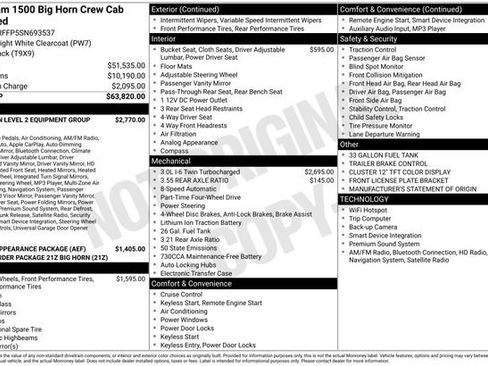 Used 2025 RAM 1500 Big Horn AWD/4WD image 2