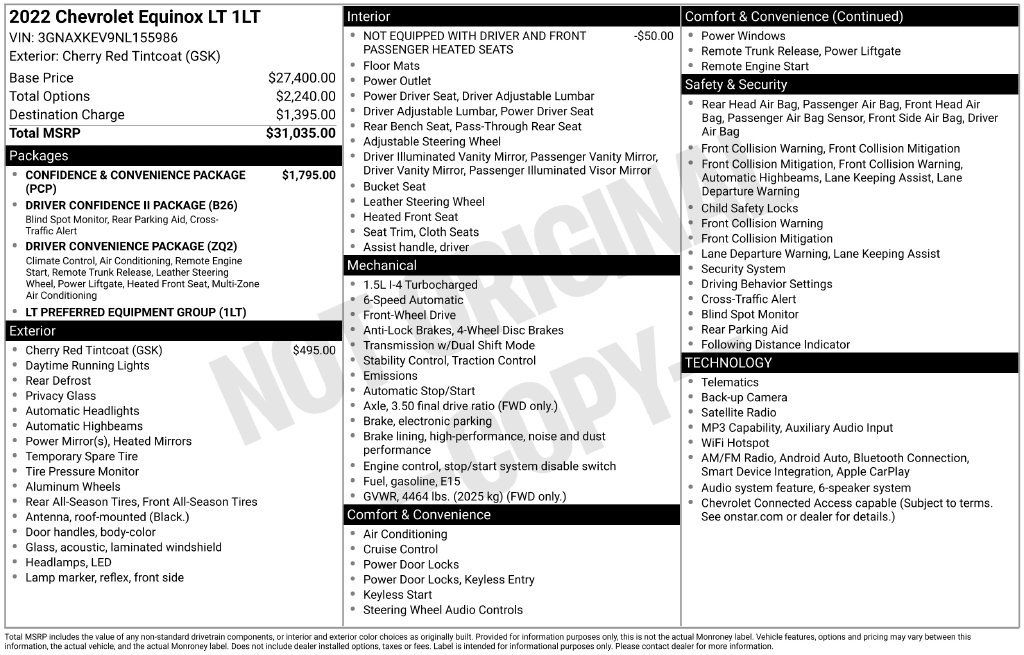 Used 2022 Chevrolet Equinox LT FWD image 3