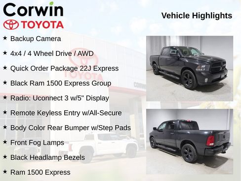 Used 2018 RAM 1500 Express w/ Black Ram 1500 Express Group AWD/4WD image 11