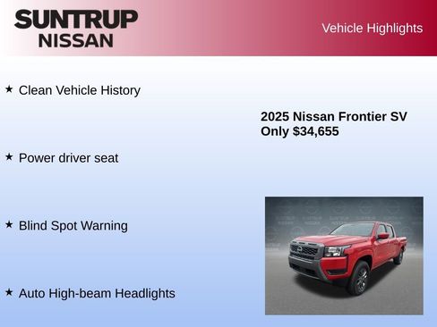 Used 2025 Nissan Frontier SV image 8