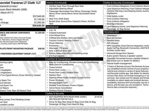 Certified 2023 Chevrolet Traverse LT FWD image 33