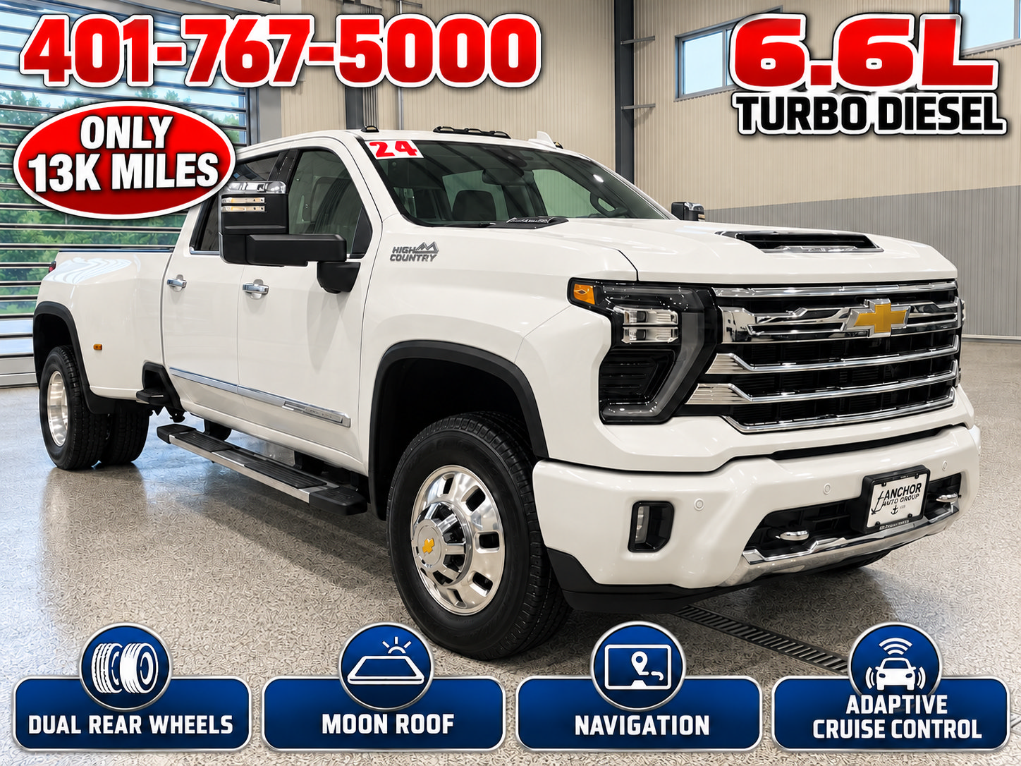 Used 2024 Chevrolet Silverado 3500 High Country w/ High Country Premium Package AWD/4WD image 1