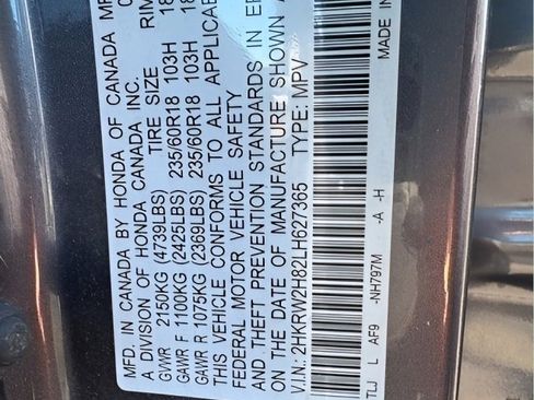 Used 2020 Honda CR-V EX-L image 2