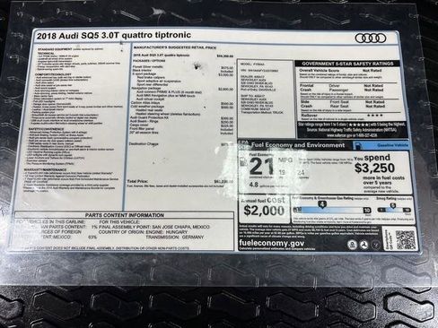 Used 2018 Audi SQ5 Premium Plus w/ S Sport Package image 13