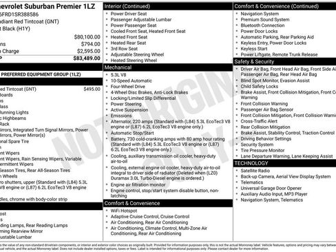 Used 2025 Chevrolet Suburban Premier AWD/4WD image 30