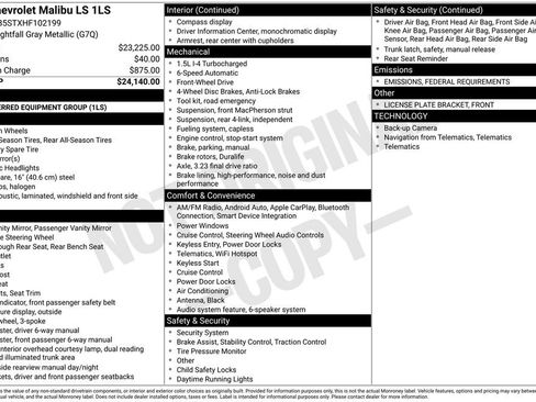 Used 2017 Chevrolet Malibu LS image 2