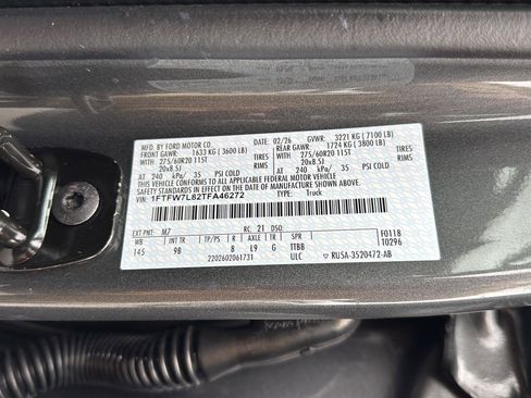 New 2026 Ford F150 Platinum w/ Equipment Group 702A High image 50