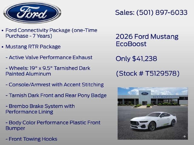 New 2026 Ford Mustang Coupe w/ Mustang RTR Package RWD image 12