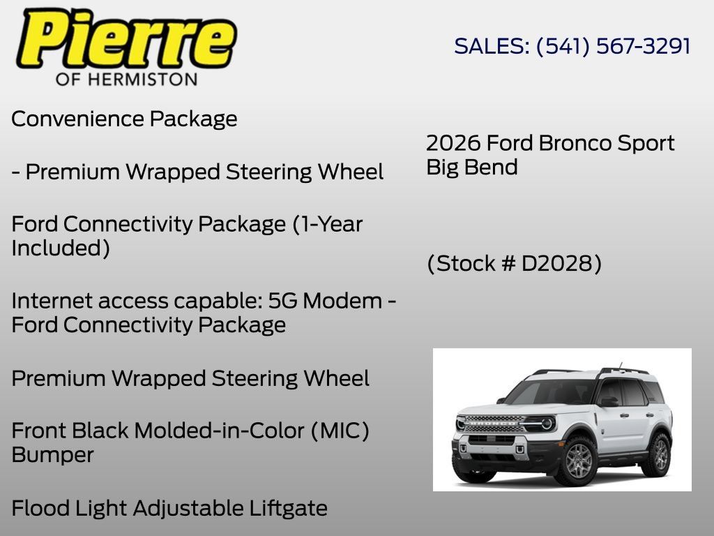New 2026 Ford Bronco Sport Big Bend AWD/4WD image 11