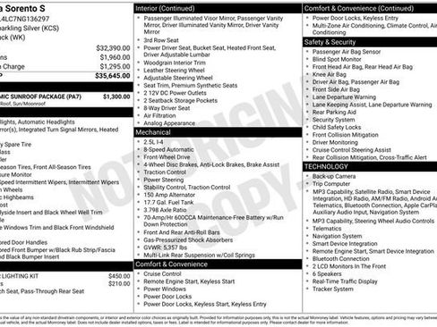 Certified 2022 Kia Sorento S w/ Panoramic Sunroof Package FWD image 20