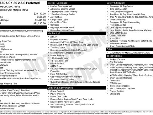 Certified 2025 MAZDA CX-30 AWD 2.5 S w/ Preferred Package image 32