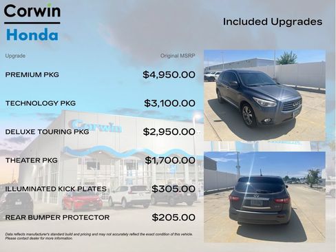 Used 2013 INFINITI JX35 AWD w/ Premium Pkg image 4