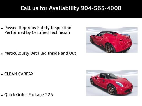 Used 2018 Alfa Romeo 4C Spider RWD image 8