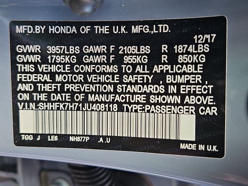 Used 2018 Honda Civic EX-L image 29